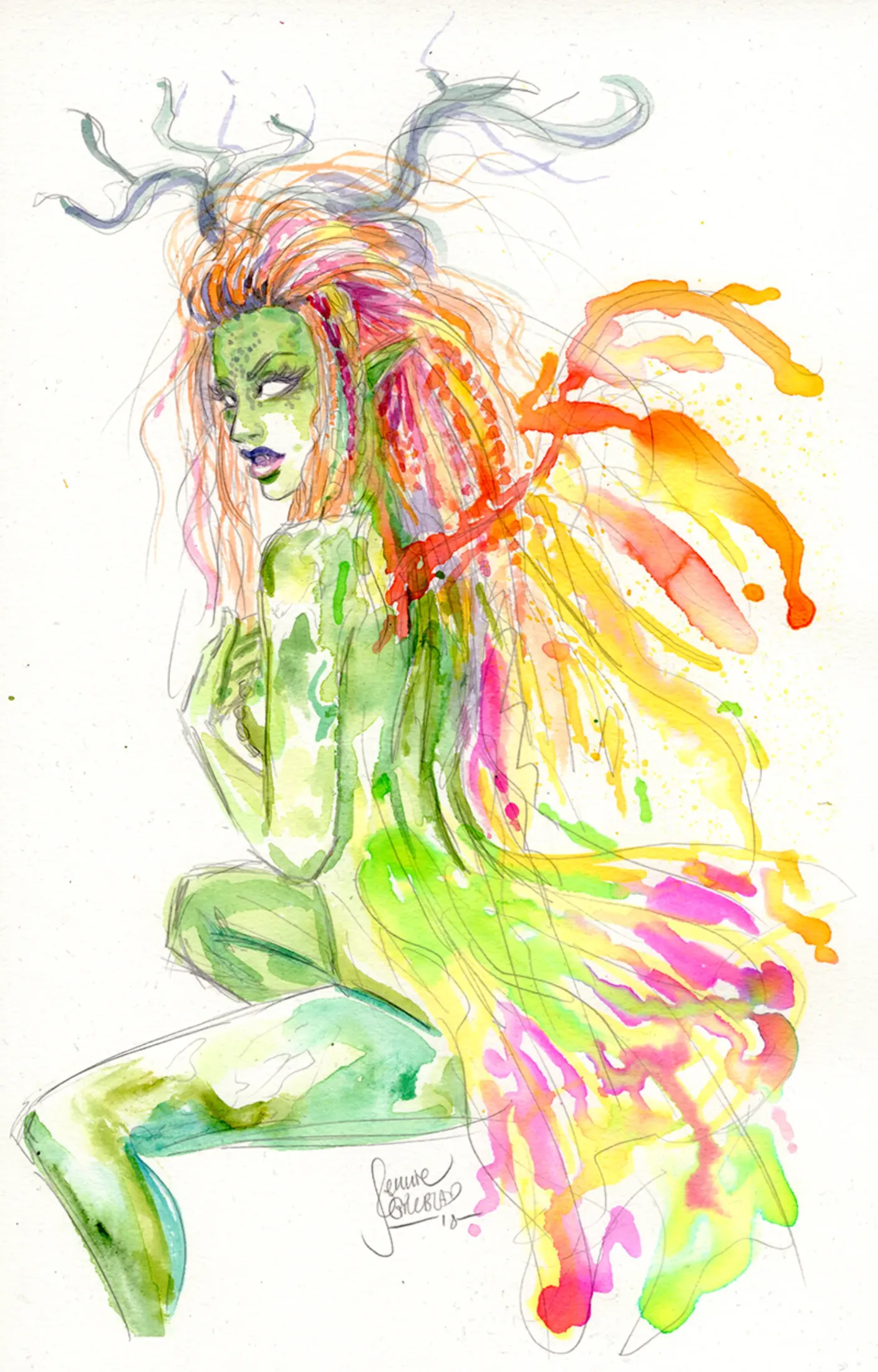 Illustration: fae character.