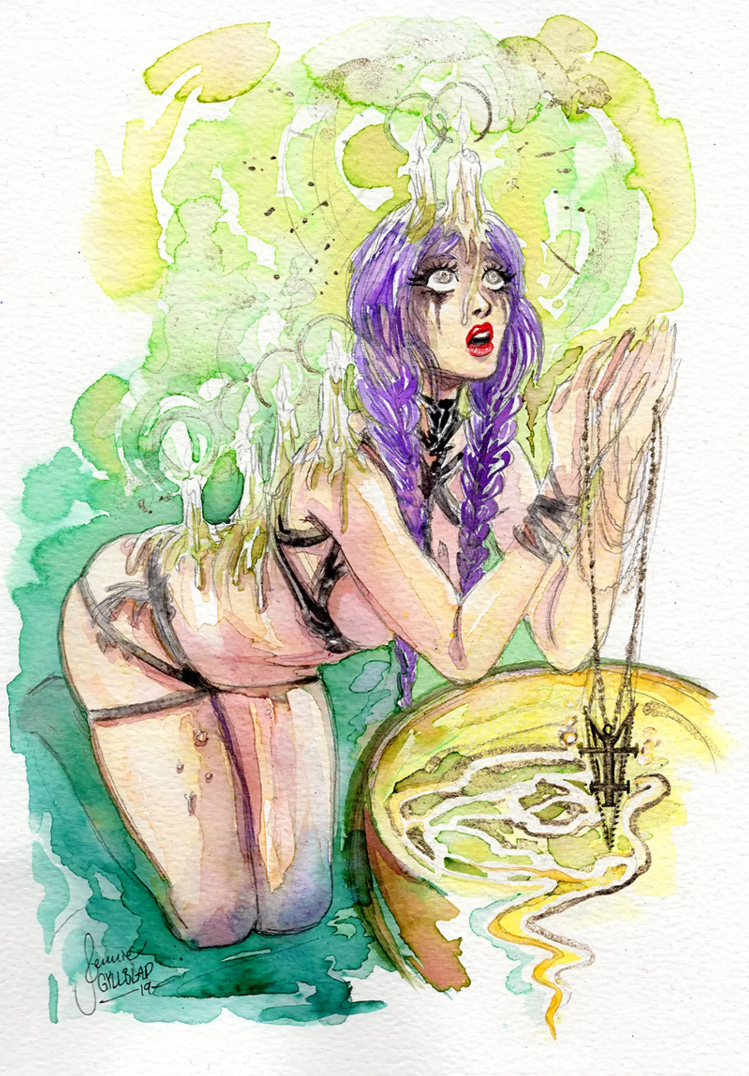 Illustration: wax prayer.