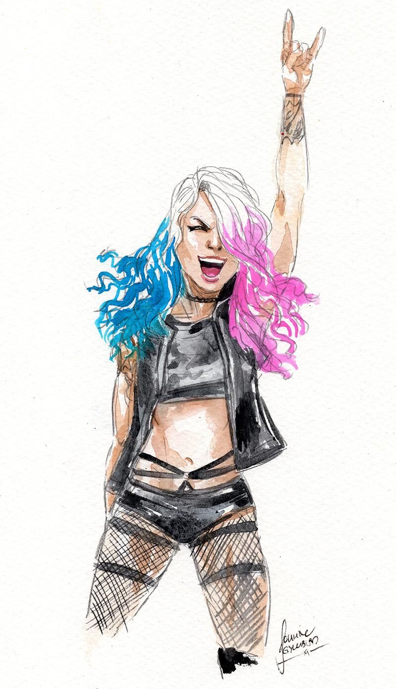Wrestling fanart: Roxxy.