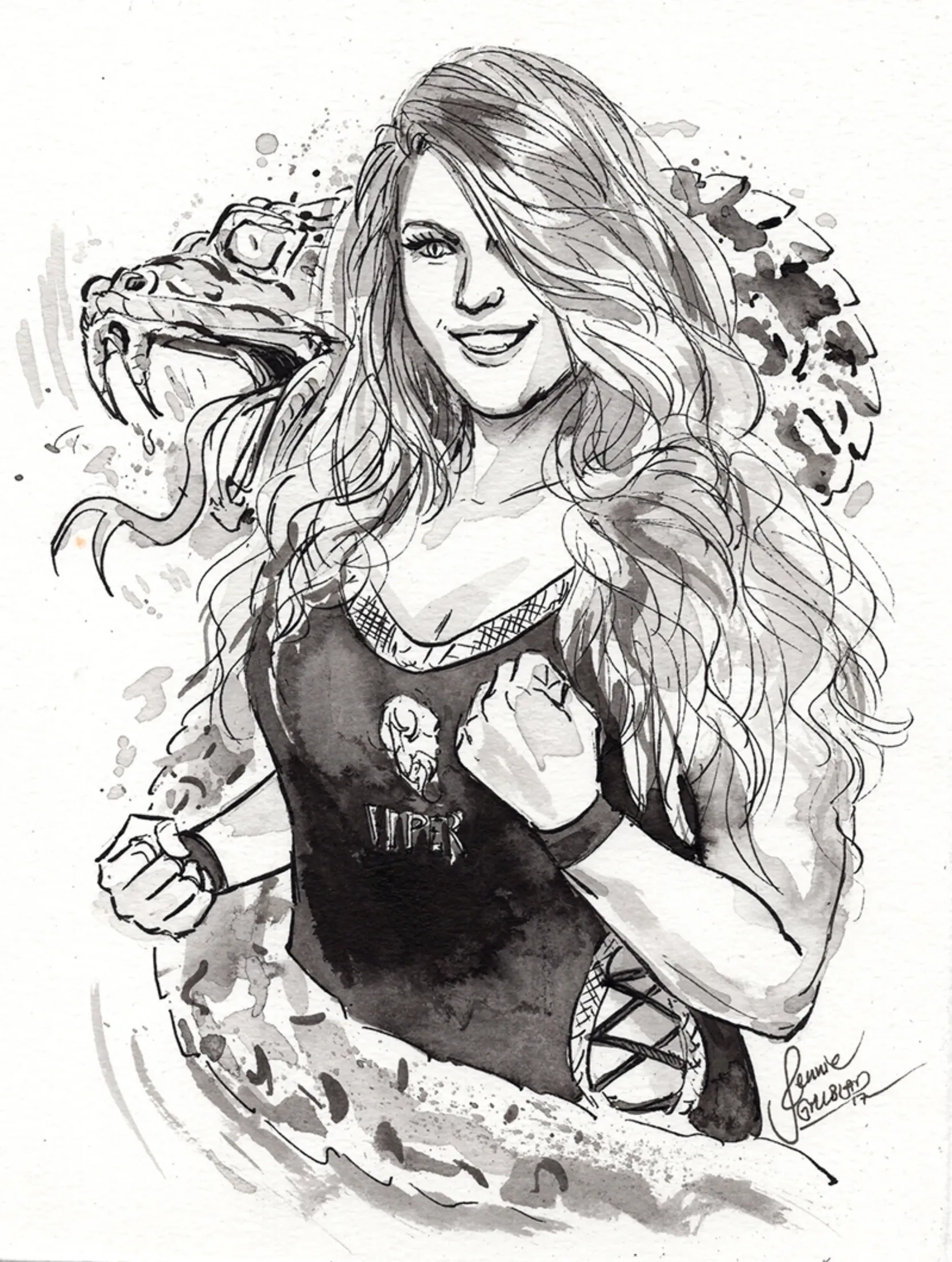 Wrestling fanart: Viper.