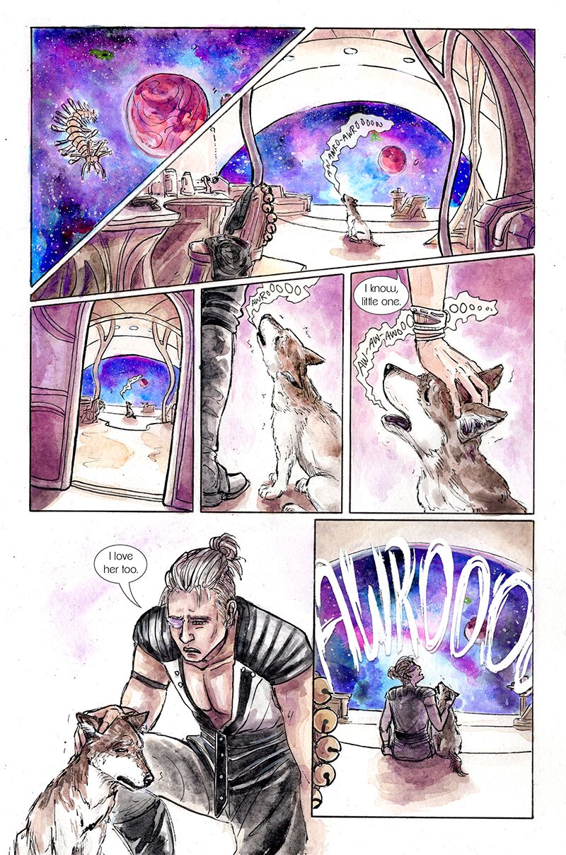By Man and Angels sample page 3, issue 2.