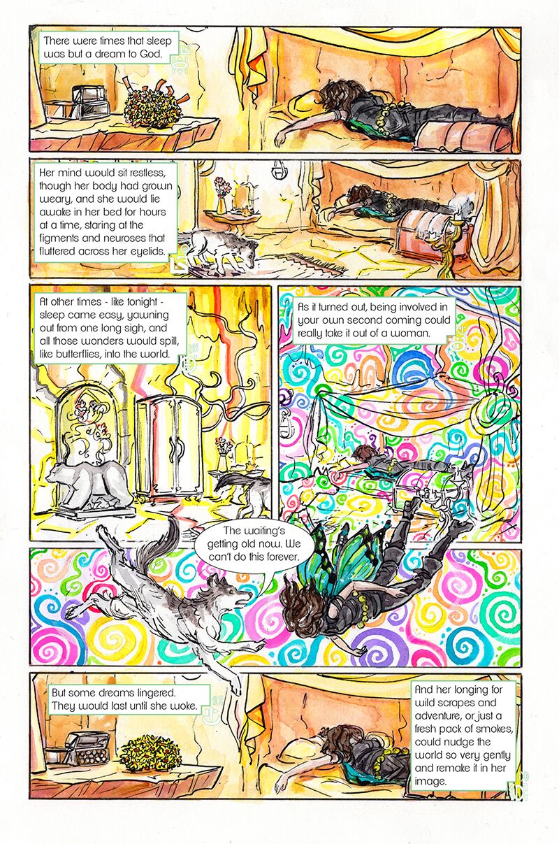 By Man and Angels sample page 2, issue 3.