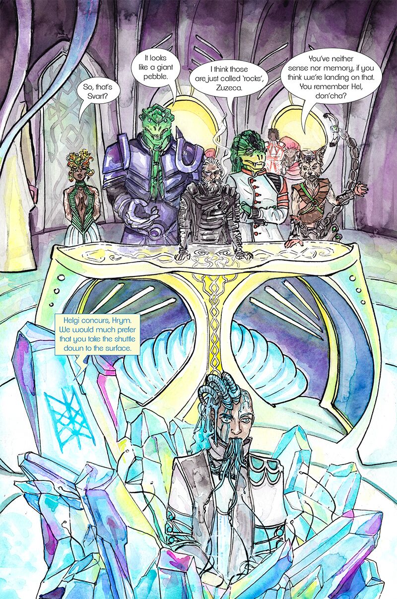 By Man and Angels sample page 3, issue 3.