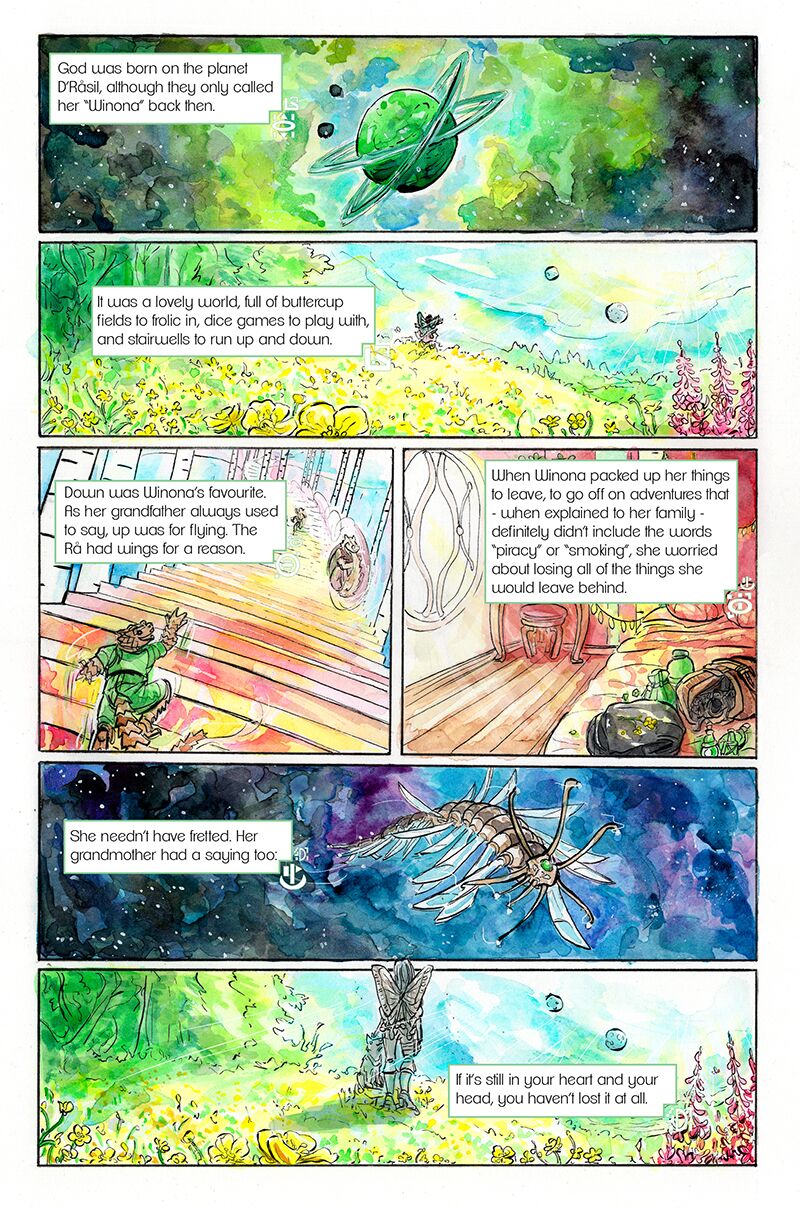 By Man and Angels sample page 2, issue 4.